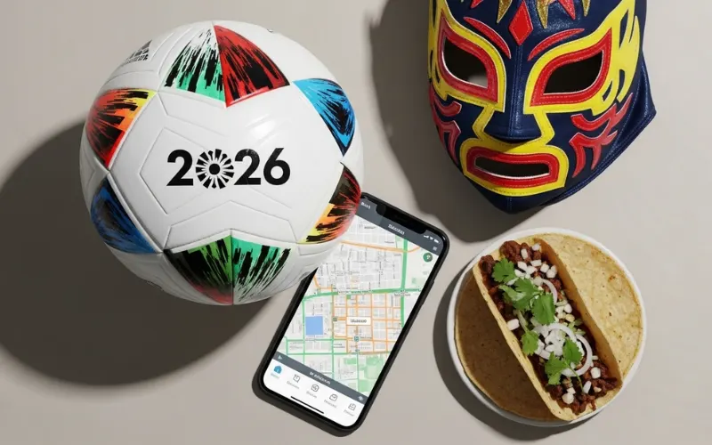 Vibrant, modern flat-lay 